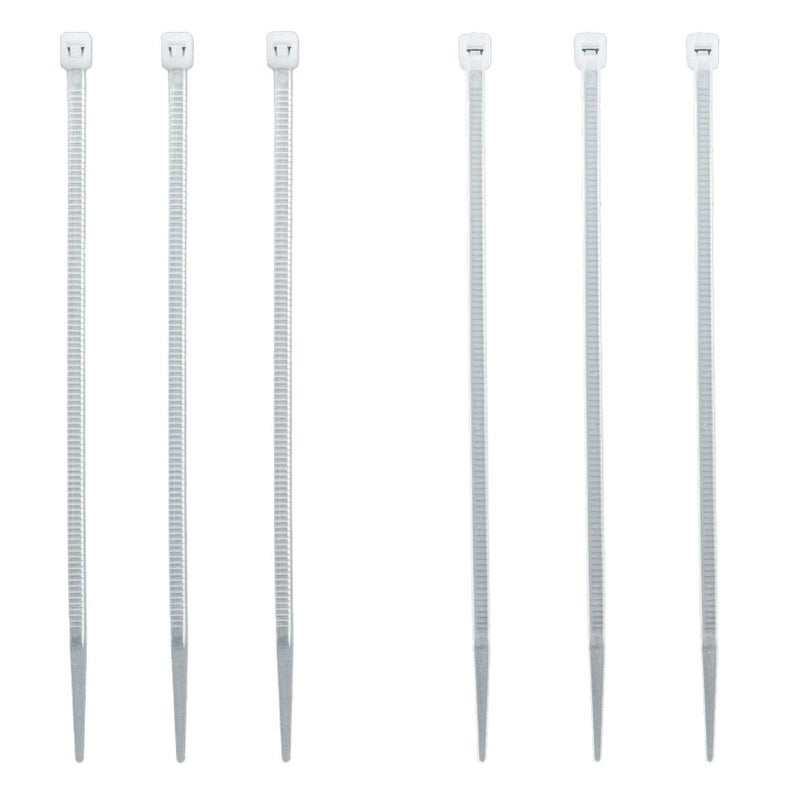 MILEKE 4 Inch Zip Ties (Tying Length 2.8"), 300pcs Nylon Cable Ties WHITE - Image 2
